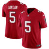 Men’s Atlanta Falcons Vapor Limited Jersey – All Stitched – Red – Drake London