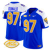 Men’s Pittsburgh Panthers 2024 Vapor Limited Jersey – All Stitched – Royal Alternate – Aaron Donald