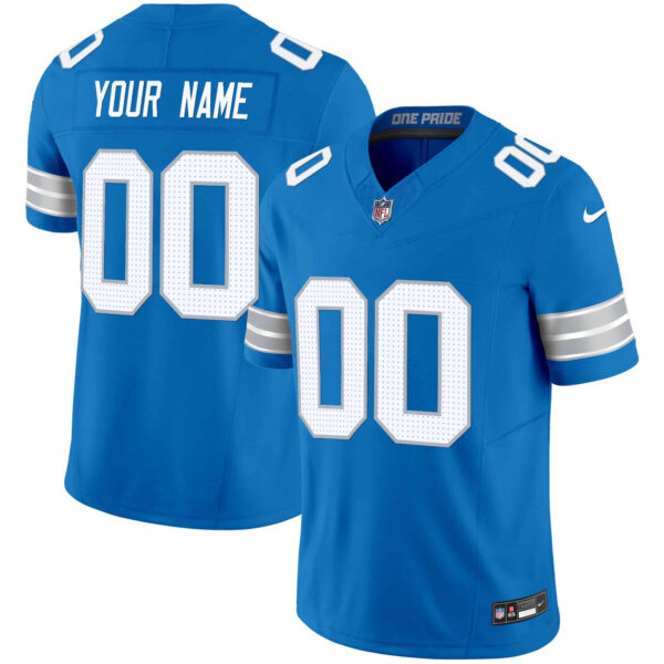 Detroit Lions 2024 Vapor Limited Custom Jersey – All Stitched – Youth – Blue