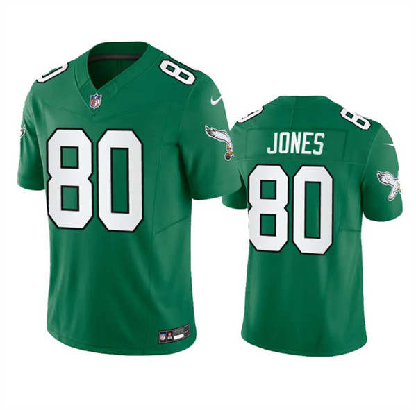 Men’s Philadelphia Eagles #80 Julio Jones Green 2023 F.U.S.E. Throwback Vapor Untouchable Limited Football Stitched Jersey
