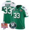 Philadelphia Eagles Super Bowl LIX Champions Jersey – All Stitched – Alternate Kelly Green – Cooper DeJean – 33 Jersey