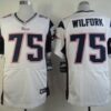 Nike New England Patriots #75 Vince Wilfork White Elite Jersey