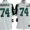 Nike New York Jets #74 Nick Mangold White Game Jersey