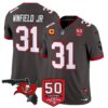 Tampa Bay Buccaneers ’76 Vapor Limited Jersey – All Stitched – Pewter – Antoine Winfield Jr. Jersey