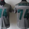 Nike New York Jets #74 Nick Mangold Gray Shadow Elite Jersey