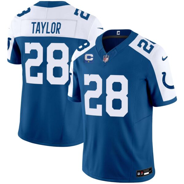 Men’s Colts Vapor Limited Jersey – All Stitched – Royal Alternate – Jonathan Taylor