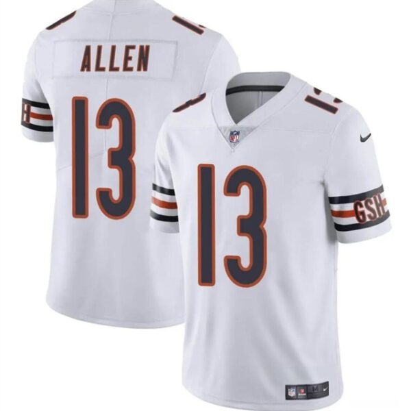Men’s Chicago Bears #13 Keenan Allen White Vapor Football Stitched Jersey
