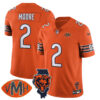Chicago Bears Honor Virginia Halas McCaskey Jersey – All Stitched – Orange – DJ Moore – 2 Jersey