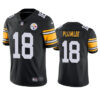Men’s Pittsburgh Steelers #18 John Rhys Plumlee Black Vapor Untouchable Limited Football Stitched Jersey