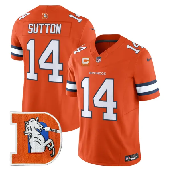 Mens Denver Broncos Throwback Vapor Limited Jersey V2 Courtland Sutton Jersey Orange