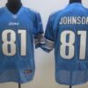 Nike Detroit Lions #81 Calvin Johnson Light Blue Elite Jersey