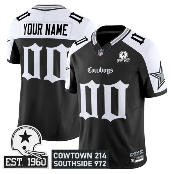 Dallas Cowboys ‘Gothic Lone Star Edition’ Vapor Limited Custom Jersey – All Stitched Men Alternate Jersey
