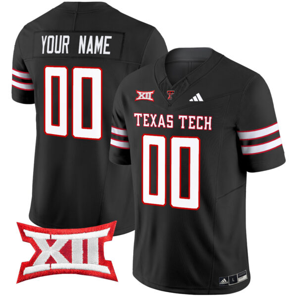Texas Tech Red Raiders 2024 Vapor Limited Custom Jersey – All Stitched – Youth – Black