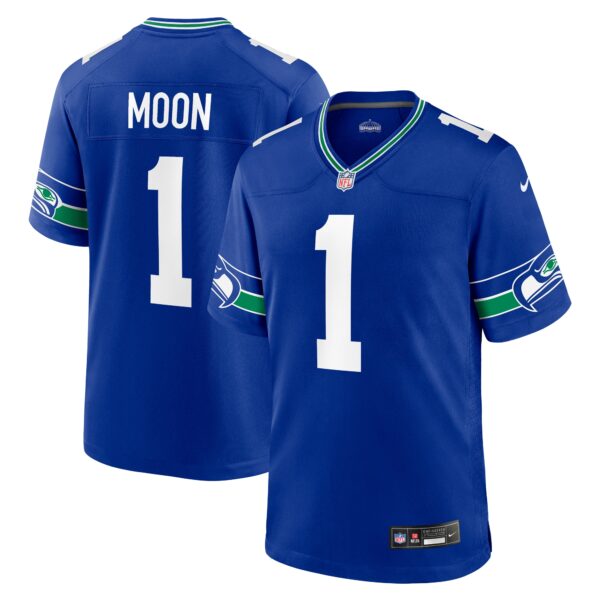 Warren Moon Seattle Seahawks Nike Throwback Retired Player Game Jersey Royal