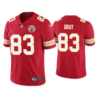 Men’s Kansas City Chiefs #83 Noah Gray Red Limited Stitched NFL Jersey