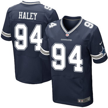 Men’s Dallas Cowboys #94 Charles Haley Navy Blue Retired Player NFL Nike Elite Jersey