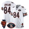 Chicago Bears Honor Steve McMichael Jersey – All Stitched – White – Colston Loveland – 84 Jersey
