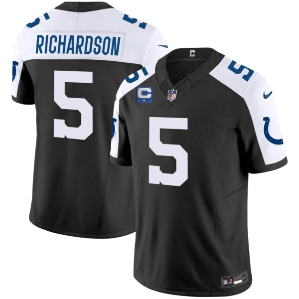 Men’s Colts Vapor Limited Jersey – All Stitched – Black Alternate – Anthony Richardson