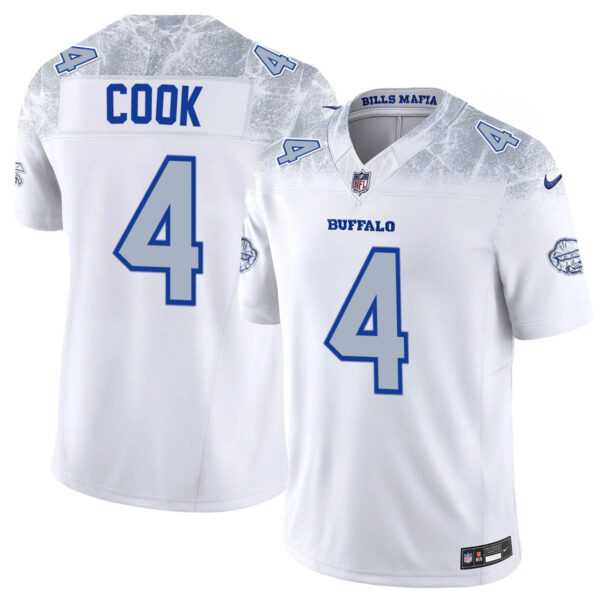 Buffalo Bills Vapor F.U.S.E. Limited Rivalry Series Jersey – All Stitched Men James Cook – 4 Jersey