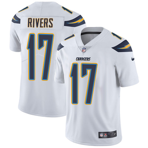 Nike San Diego Chargers #17 Philip Rivers White Men’s Stitched NFL Vapor Untouchable Limited Jersey