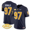 Men’s Pittsburgh Panthers 2024 Vapor Limited Jersey – All Stitched – Navy – Aaron Donald