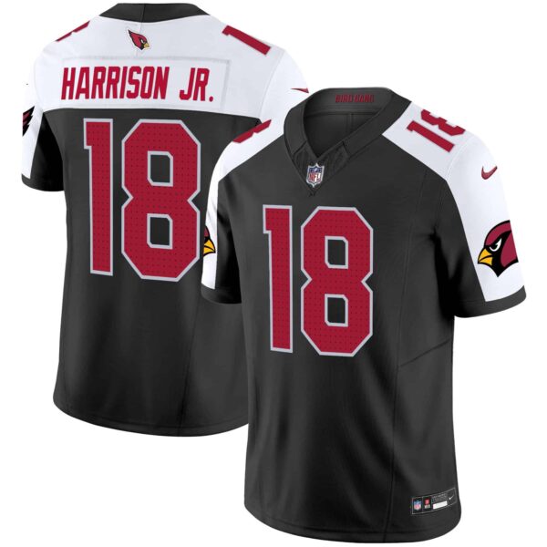 Men’s Arizona Cardinals 2024 Vapor Limited Jersey – All Stitched – Black Alternate – Marvin Harrison Jr.