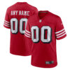 San Francisco 49Ers Nike Alternate Custom Game Jersey Scarlet