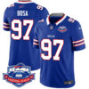 Buffalo Bills 2025 Jersey All Stitched – Farewell to Highmark Stadium – Royal – Joey Bosa Jersey