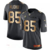 Men’s Cleveland Browns #85 David Njoku Anthracite Gold 2016 Salute To Service Stitched NFL Nike Limited Jersey