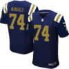 Men’s New York Jets #74 Nick Mangold Navy Blue Alternate NFL Nike Elite Jersey