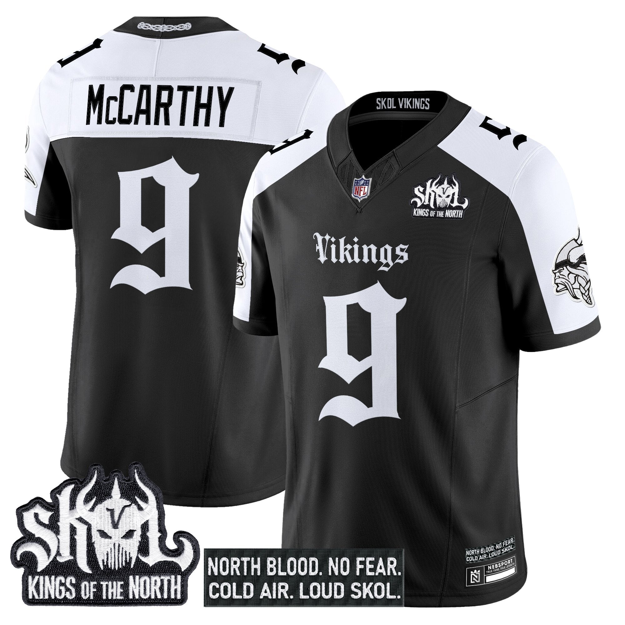 Minnesota Vikings Gothic Norseblood Edition Vapor Limited Jersey – All Stitched – Alternate – J.J.McCarthy Jersey