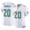 Men’s Miami Dolphins #20 Jordyn Brooks White 2024 F.U.S.E Vapor Limited Football Stitched Jersey