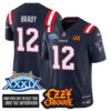 New England Patriots Ozzy Osbourne Jersey – Memories Super Bowl XXXIX – All Stitched – Navy Limited – Tom Brady – 12 Jersey
