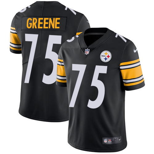 Nike Pittsburgh Steelers #75 Joe Greene Black Team Color Men’s Stitched NFL Vapor Untouchable Limited Jersey