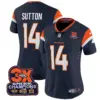 Womens Denver Broncos 3 Time Champions Patch Vapor Limited Jersey Courtland Sutton Jersey Navy