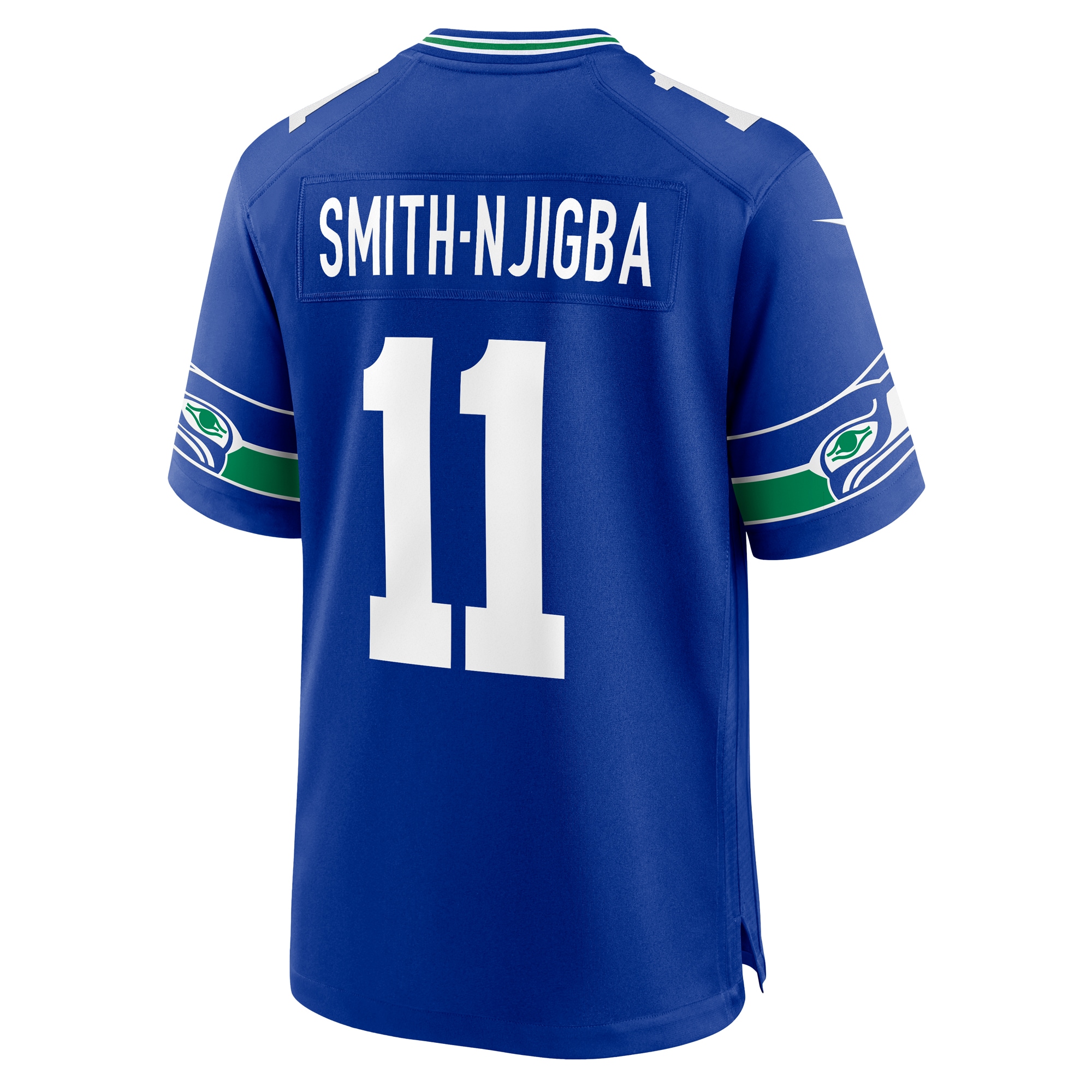Jaxon Smith Njigba Seattle Seahawks Nike Throwback Player Game Jersey Royal - Image 3
