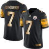 Nike Steelers #7 Ben Roethlisberger Black Men’s Stitched NFL Limited Gold Rush Jersey