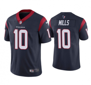 Men’s Houston Texans #10 Davis Mills Navy Vapor Untouchable Limited Stitched Jersey