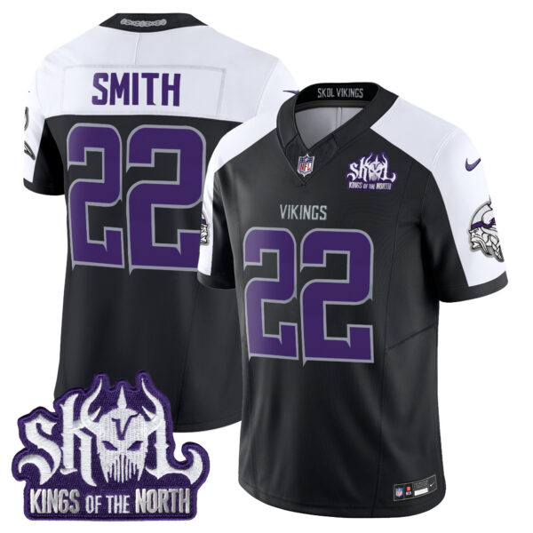 Men’s Minnesota Vikings 2025 Winter Warrior Skol Patch Vapor Limited Jersey V1 – All Stitched Black Alternate Harrison Smith Jersey