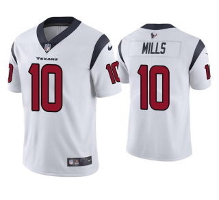 Men’s Houston Texans #10 Davis Mills White Vapor Untouchable Limited Stitched Jersey