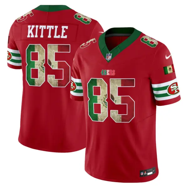 Mens San Francisco 49Ers Mexico Vapor Limited Jersey V4 George Kittle Jersey Red