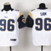 Nike St. Louis Rams #96 Michael Sam White Elite Jersey