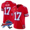 Mens Buffalo Bills New York Patch Vapor Limited Jersey V3 Josh Allen Jersey Red