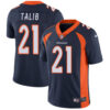 Nike Denver Broncos #21 Aqib Talib Navy Blue Alternate Men’s Stitched NFL Vapor Untouchable Limited Jersey