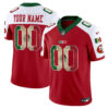 49ers Mexico Vapor Limited Custom Jersey V4 – All Stitched Men Red Alternate Jersey