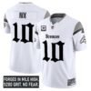 Denver Broncos Gothic Mile High Shadows Edition Vapor Limited Jersey – All Stitched – White – Bo Nix Jersey