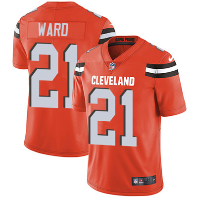 Nike Cleveland Browns #21 Denzel Ward Orange Alternate Men’s Stitched NFL Vapor Untouchable Limited Jersey