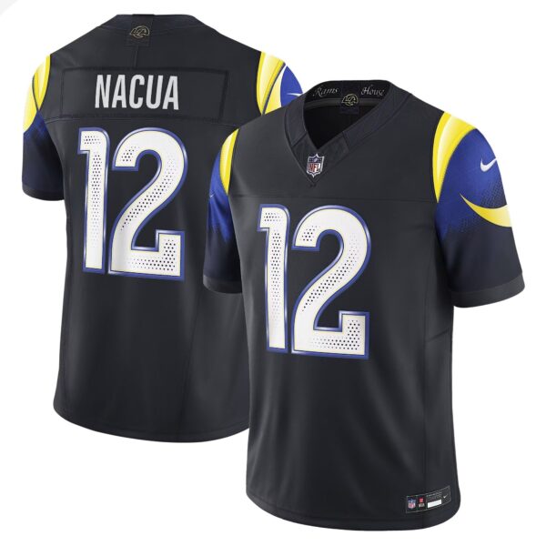 Los Angeles Rams 2025 “Rivalries” Vapor Limited Jersey – All Stitched – Navy Rivalries – Puka Nacua Jersey
