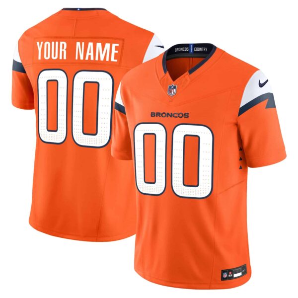 Denver Broncos 2024 Vapor Limited Custom Jersey – All Stitched – Youth – Orange