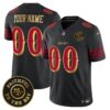 San Francisco 49ers Rivalries Vapor Limited Custom Jersey – Faithful To The Bay Patch – All Stitched – Black Rivalries Jersey